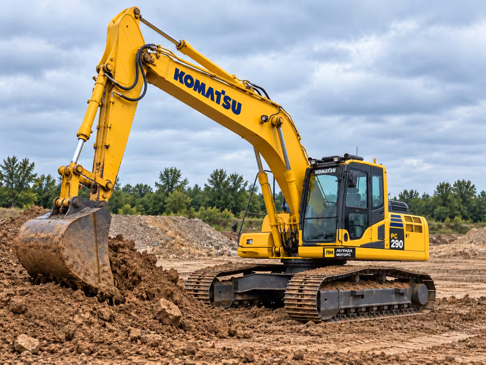 Komatsu PC 290 — типовий робочий процес, ілюстрація
