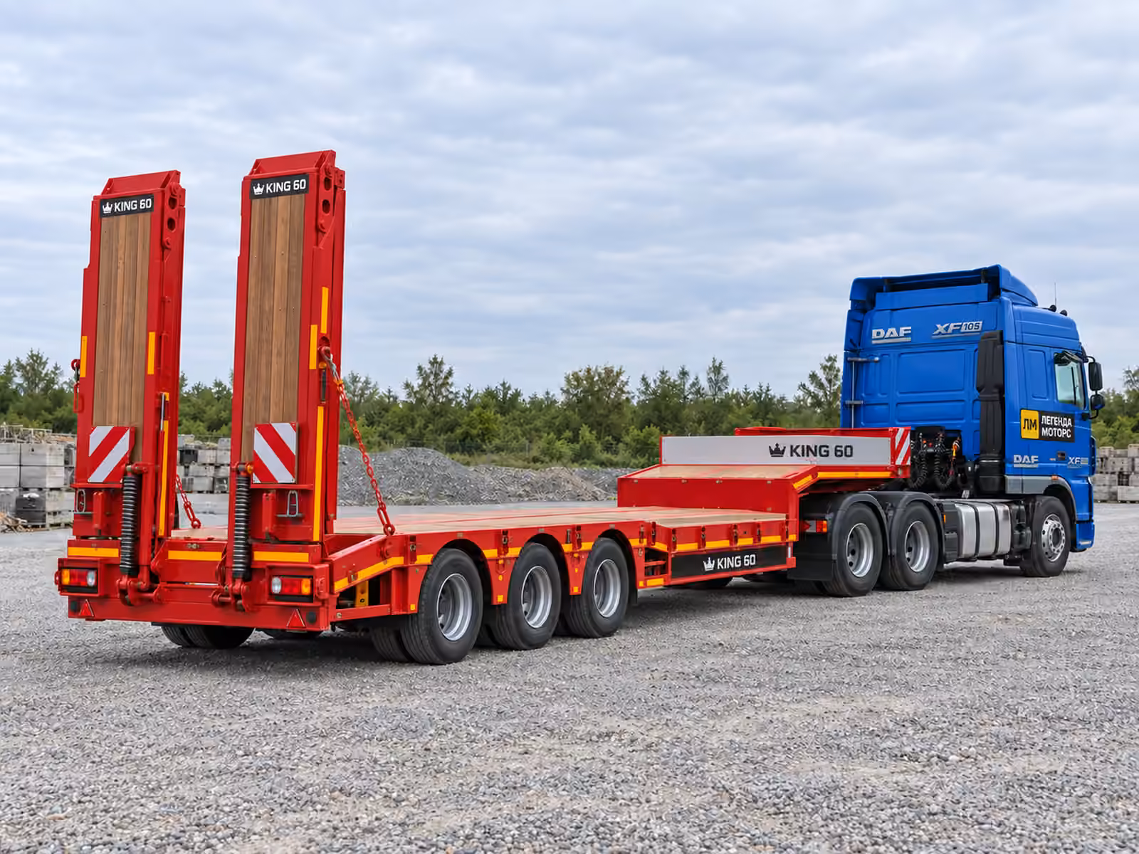 DAF XF 105 + King 60 — вигляд збоку або ззаду, ілюстрація