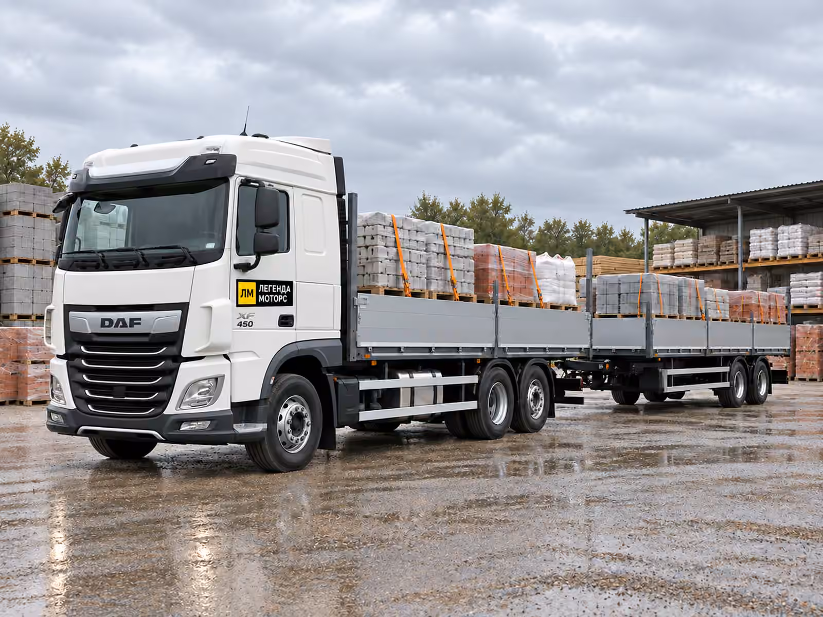 DAF XF 450 — типовий робочий процес, ілюстрація