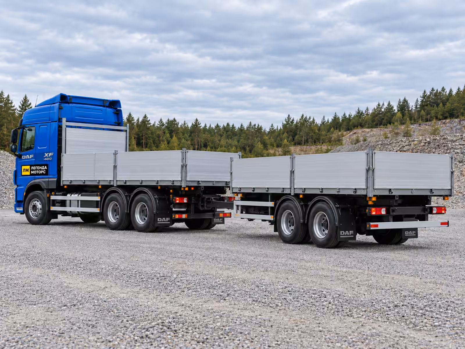 DAF XF 480 — вигляд збоку або ззаду, ілюстрація
