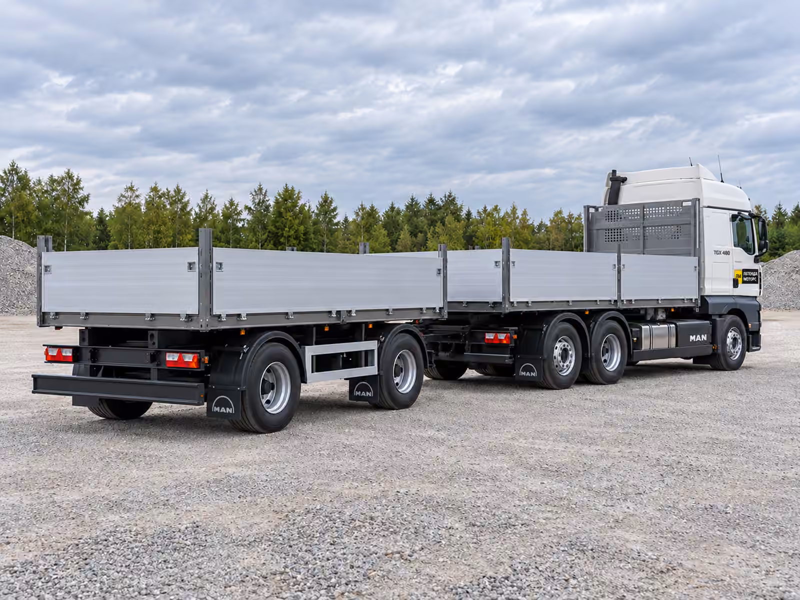 MAN TGX 480 — вигляд збоку або ззаду, ілюстрація